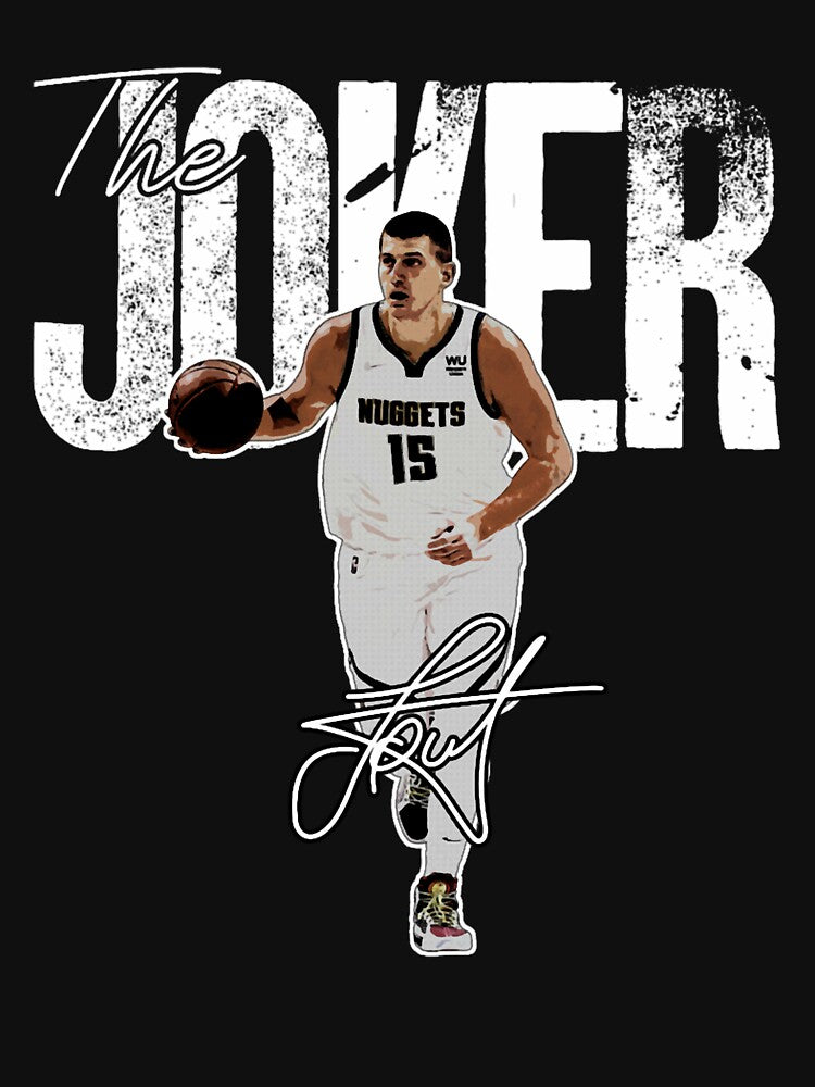 Nikola Jokic The Joker Basketball Denver Signature Vintage Retro 80s Shirt