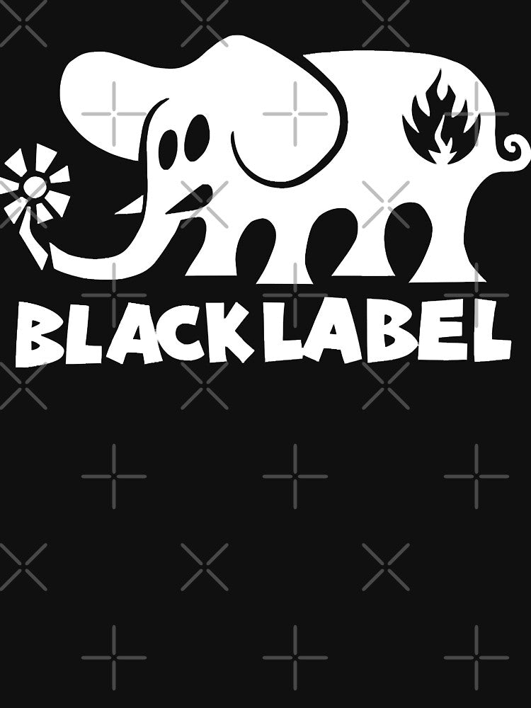 Mens My Favorite Copy Of Black Label Elephant Skateboards Gifts Music Shirt