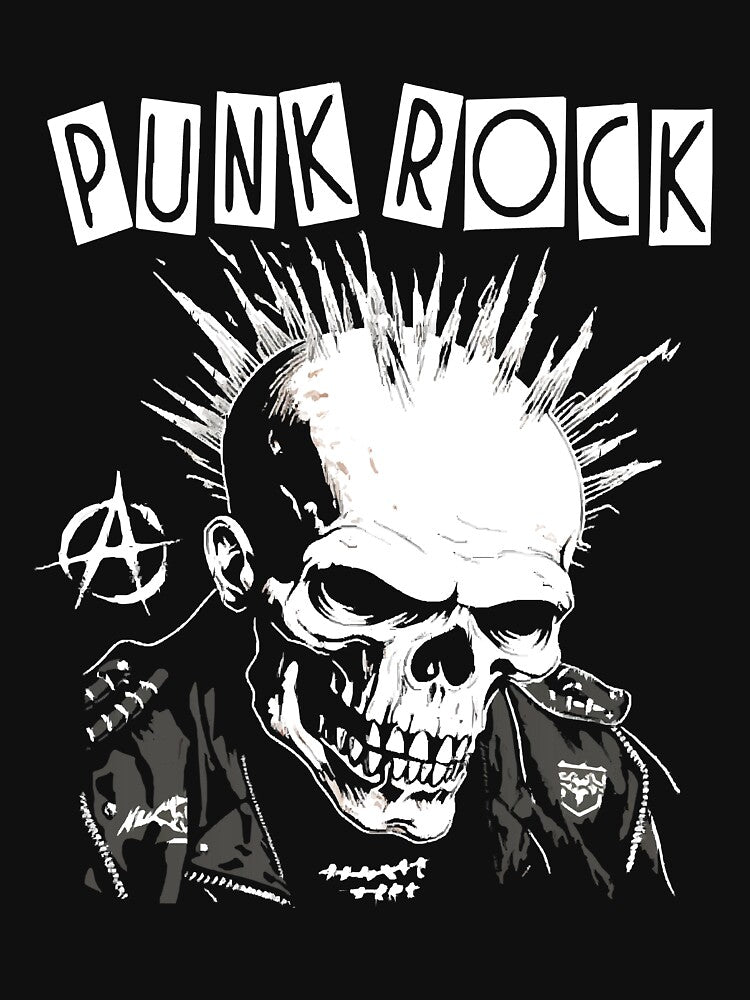 Punk Rock Skull - Anarchy Punk Rock Shirt