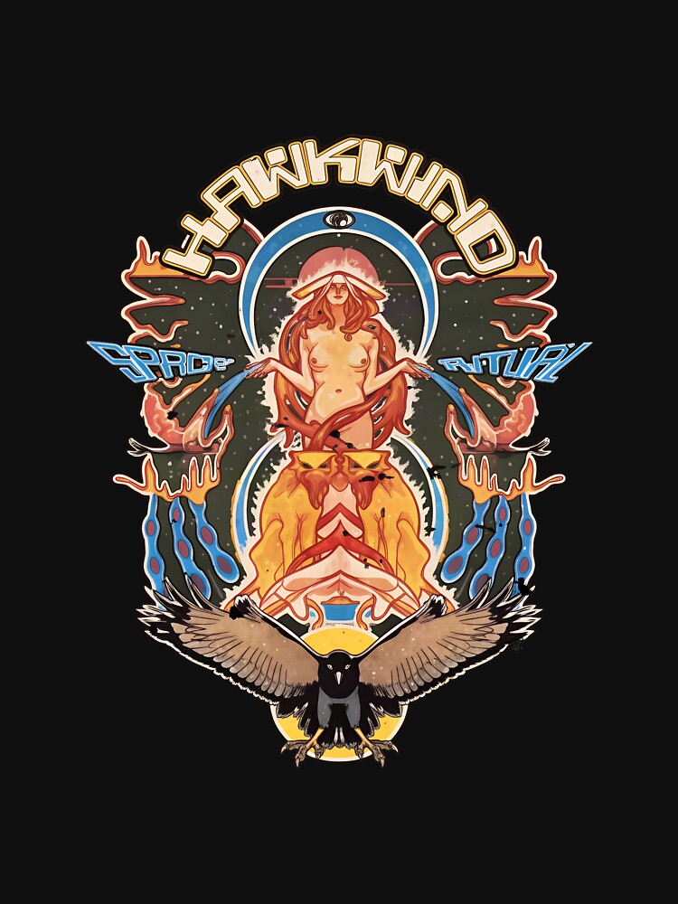 HAWKWINDS SPACES RITUALS Psychedelic Rock Eagle Shirt