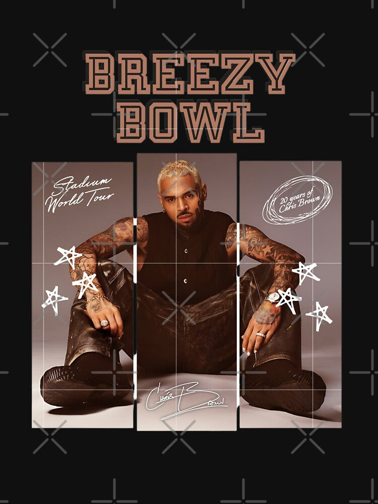 Chris Brown Breezy Fan Art Design R&B Hip Hop Inspired Streetwear Shirt