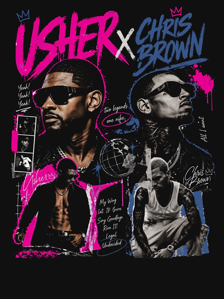 Usher Chris Brown Raymond & Brown R&B Tour 2026 Shirt