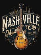 Nashville Music City - Nashville Cityscape - Nashville Silhouette Shirt