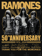50th Anniversary 1974 2024 Band Shirt