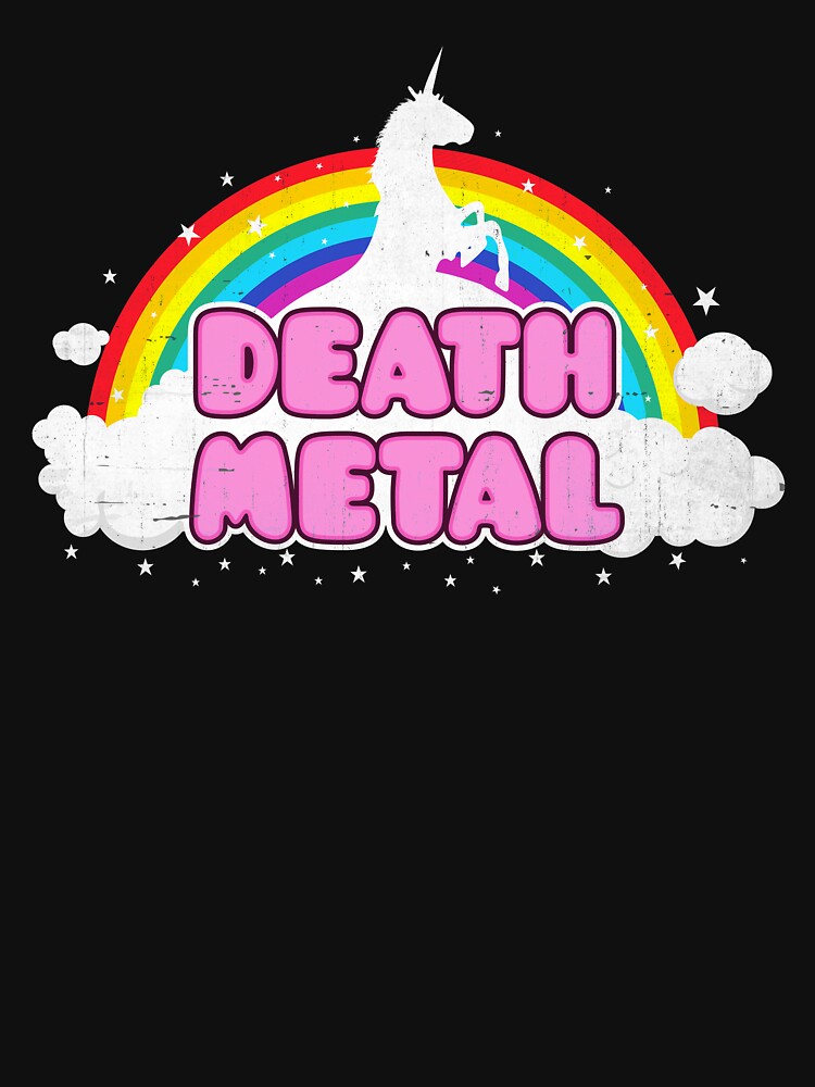 Death Metal Rainbow Unicorn Shirt