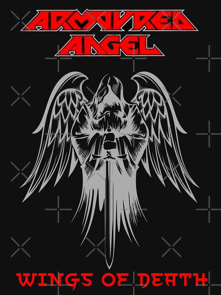 Armoured Angel- Australian Black Death Metal Wings Of Death Shirt
