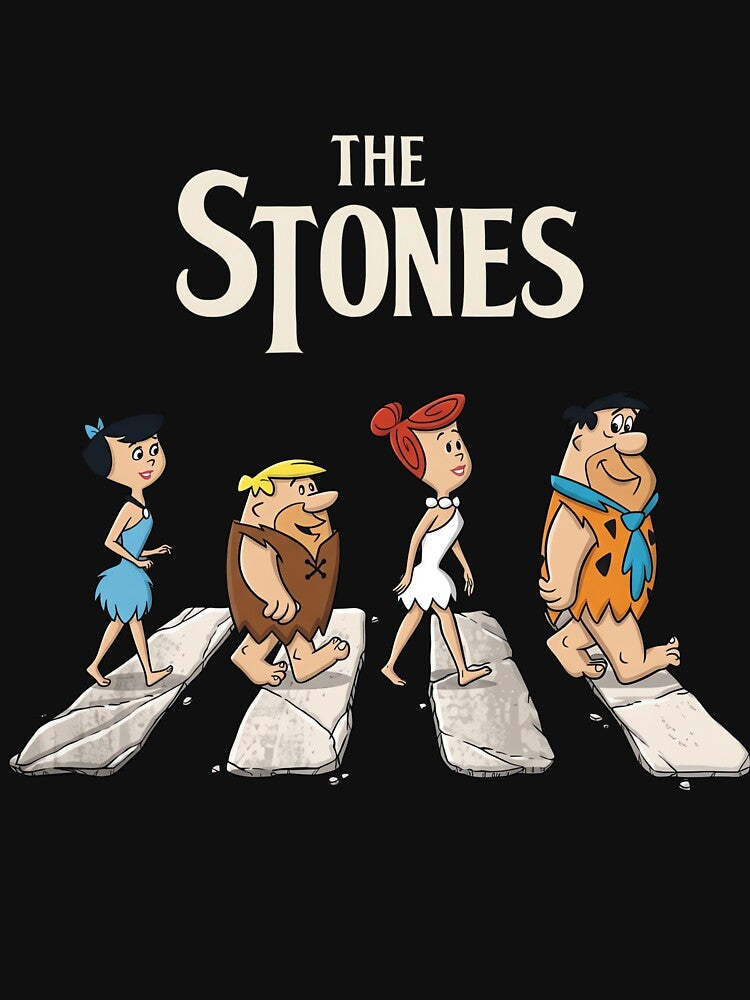 The Flintstones The Stones Abbey Road Parody Shirt