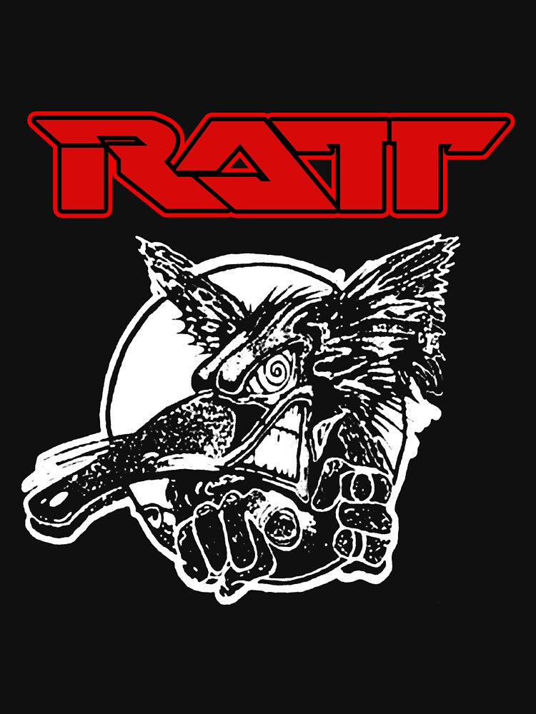 Cartoon Silhouette Style Hair Metal Band Shirt