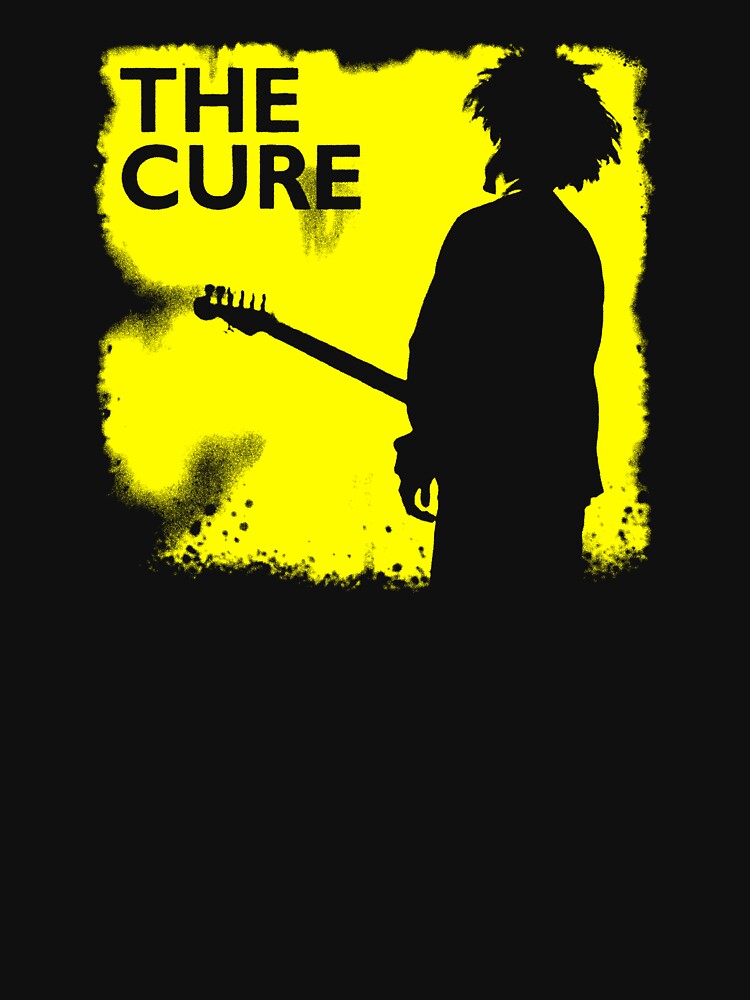 Yellow Silhouette Style Gothic Rock Music Group Shirt