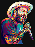 Post Malone Rapper Pop Art Shirt