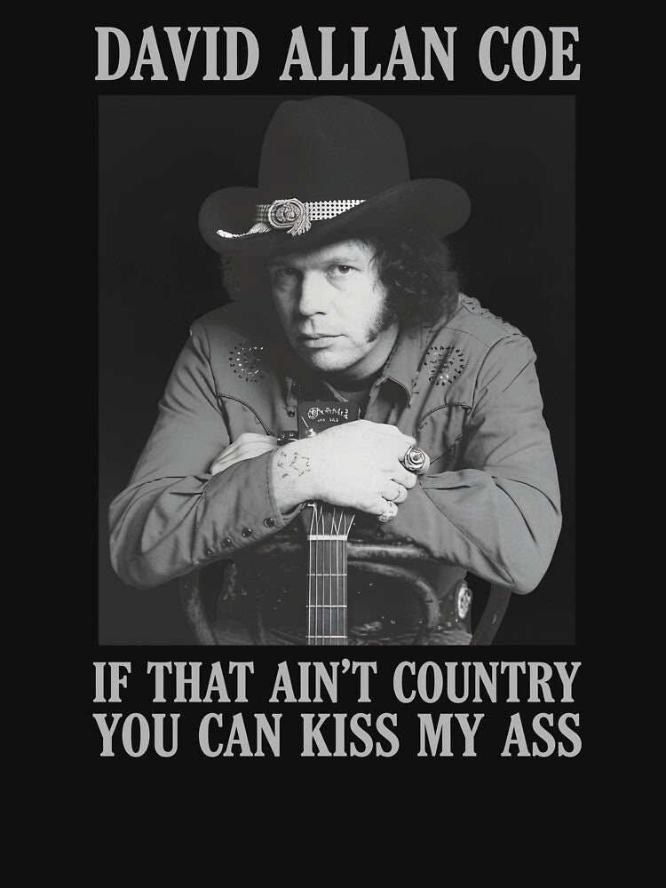 Outlaw Singer Portrait Quote Graphic Shirt