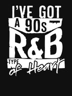 90s R&B Throwback 1990s Heart Quote Love Songs Music Vintage Design Shirt