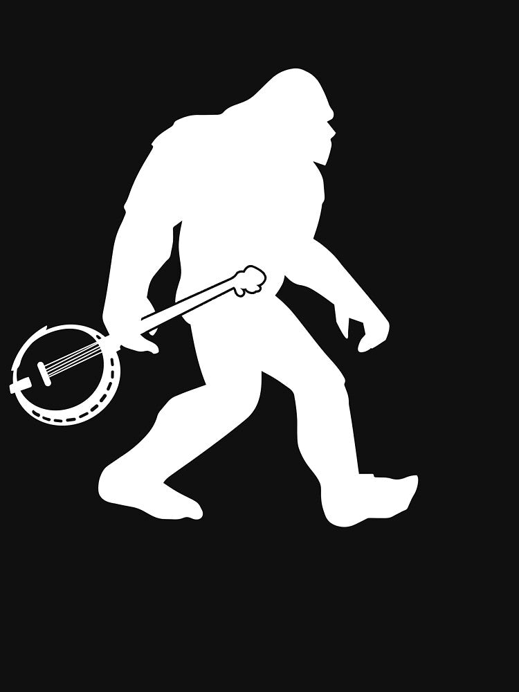 Bigfoot Banjo Player Bluegrass Banjo Music Bigfoot Banjo Gear Shirt