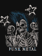 Skeleton Punk Metal Design Shirt