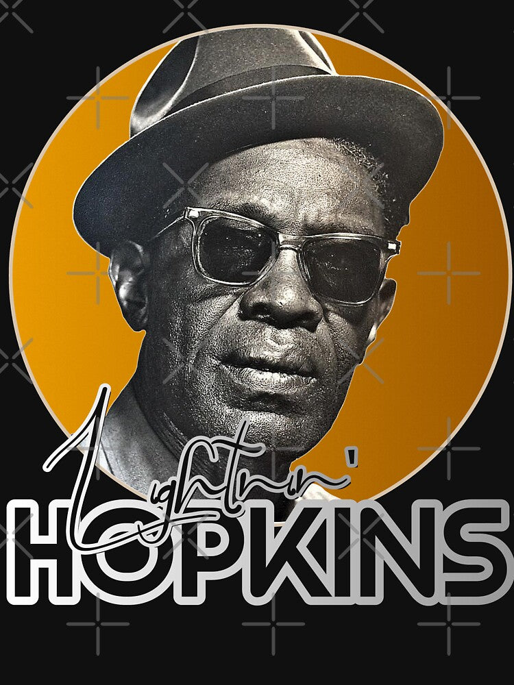 Retro Lightnin Hopkins Gold Tribute Shirt