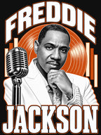 Freddie Jackson Portrait Vintage Microphone Look Shirt