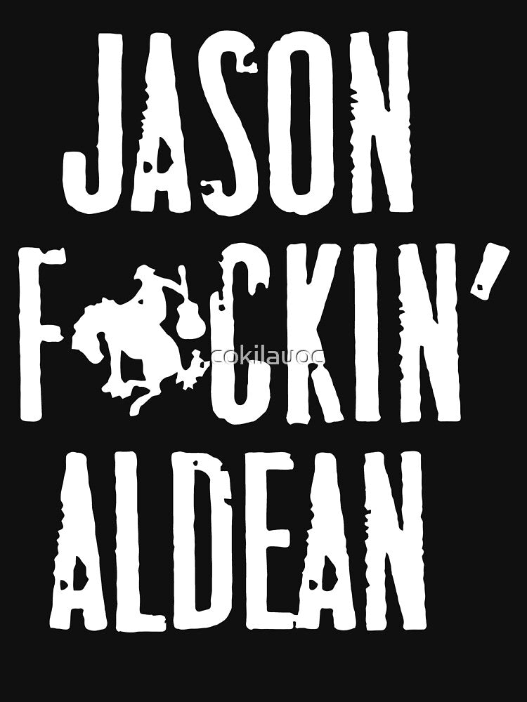 Jason-Fucking-Aldean-White-Logo Shirt