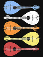 Vintage Mandolin Gifts Retro Country Music Bluegrass Mandolin Shirt