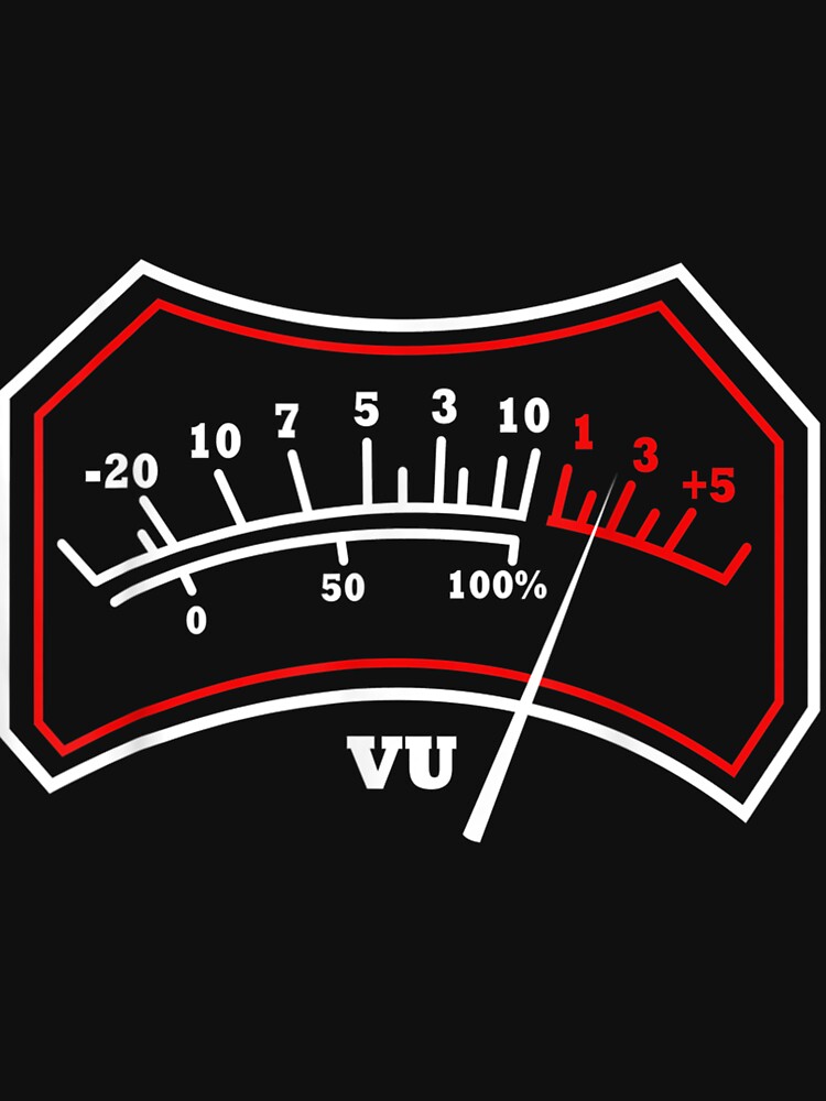 Music Lover Audio Sound Engineer VU Meter Shirt
