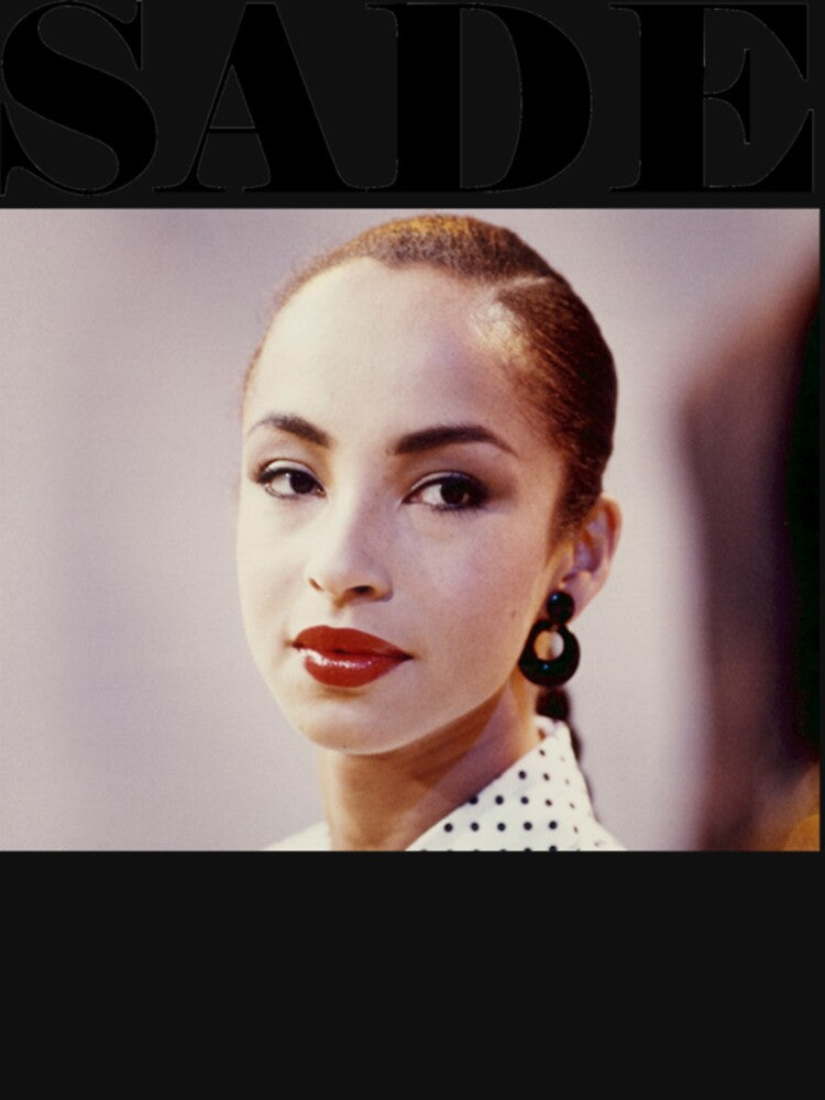 80s SADE On Black Shirt