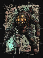 Big Daddy And Little Sister BioShock Grunge Video Game Streetwear Shirt