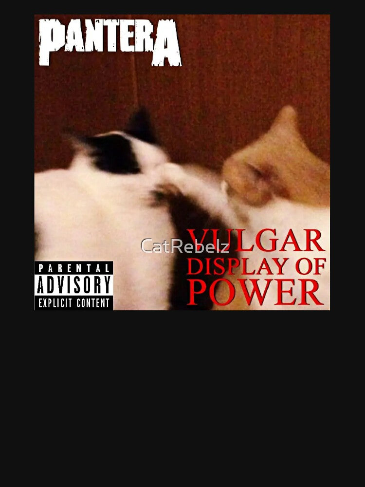 Vulgar Display Of Meow Metal Cat Parody Art - Pantera Shirt