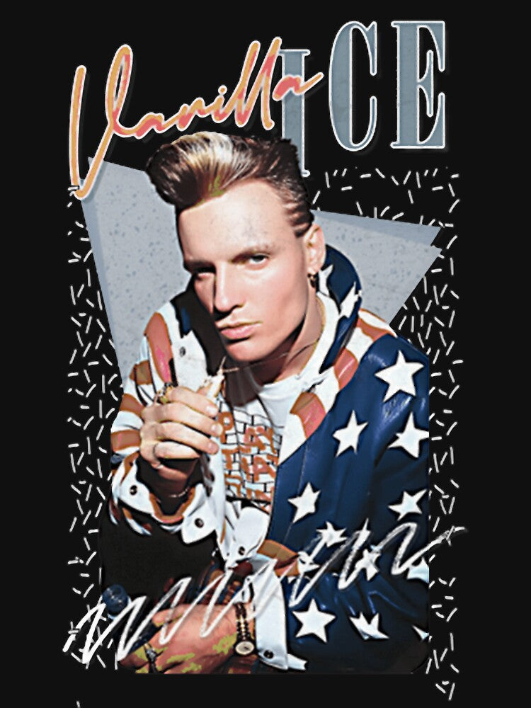 Vanilla Ice 90s Aesthetic Fan Art Design Shirt