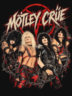 Mötley Crüe Band Vintage 80s Glam Metal Hair Metal Rock Art Shirt