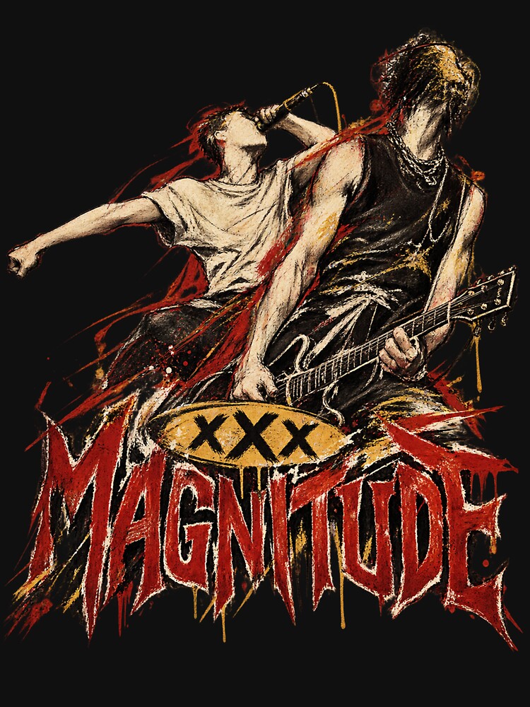 Magnitude XXX Vintage Hardcore Punk Rock Band Style Shirt
