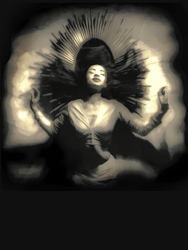Glowing Halo Portrait Illustration Shirt