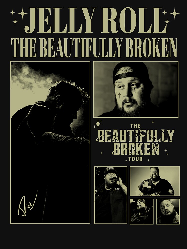 Jelly Roll Whitsitt Chapel Beautifully Broken Tour Shirt