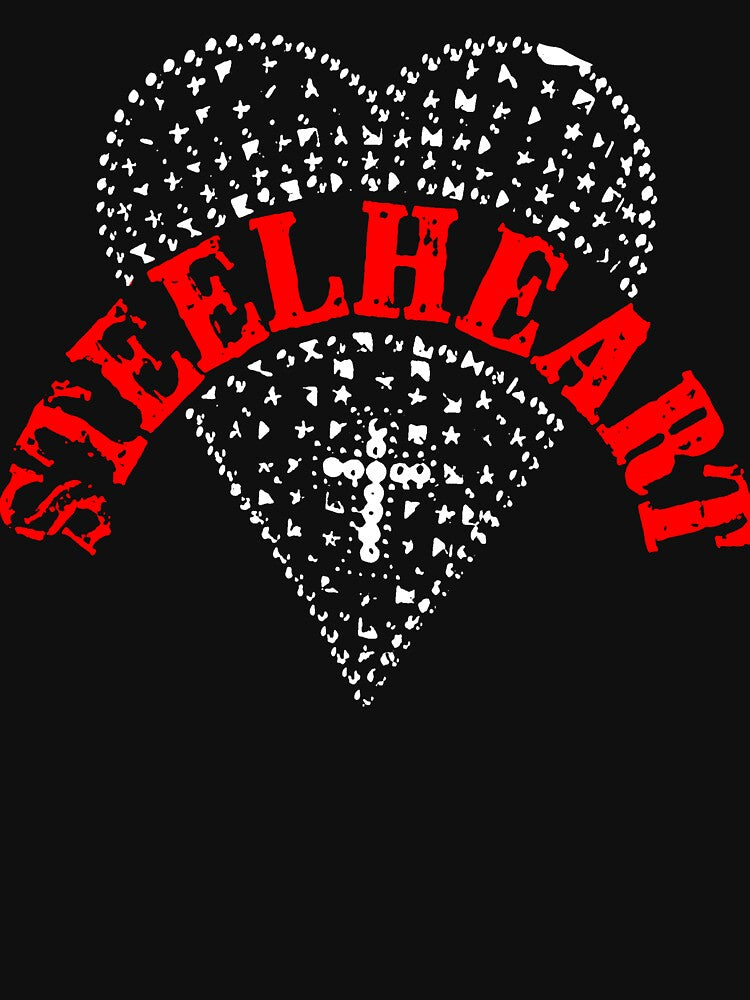 Love White Silhouette Style Glam Metal Band Shirt