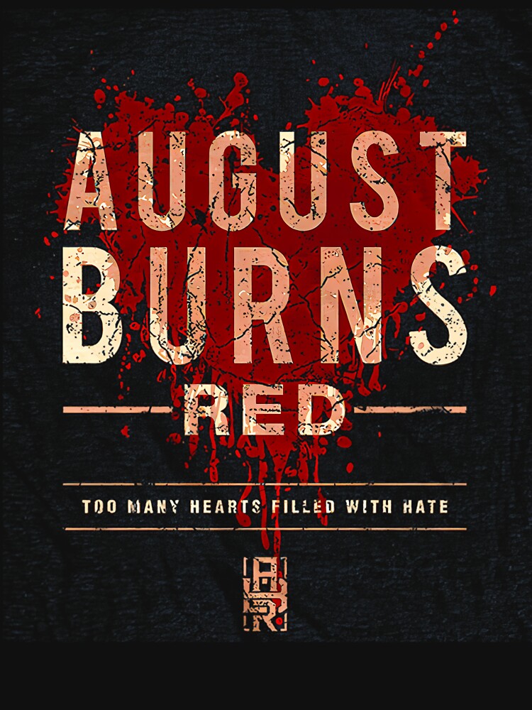 Distressed Red Heart With Splatter Texture Shirt