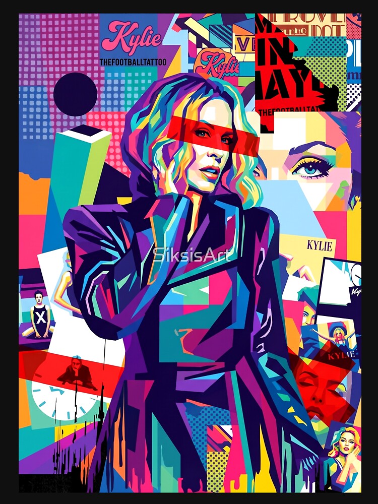 Kylie Minogue Wpap Pop Art Shirt
