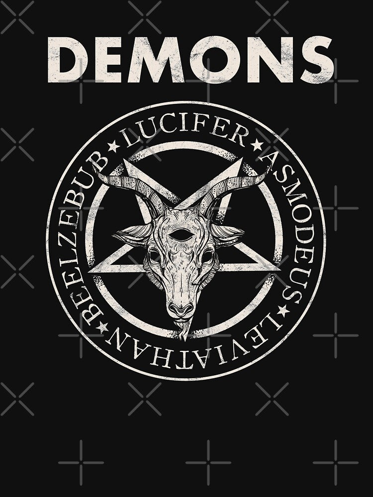 Occult Demons Pentagram Antichrist Gothic Devil Witch Vintage Band Shirt