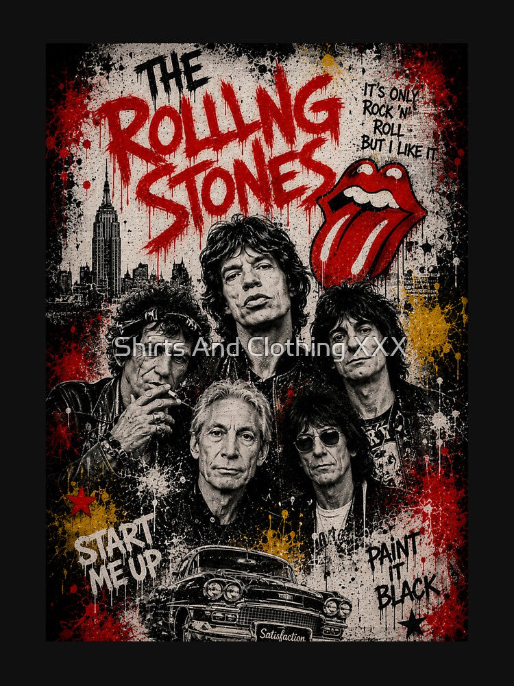 The Rolling Stones Street Art Shirt