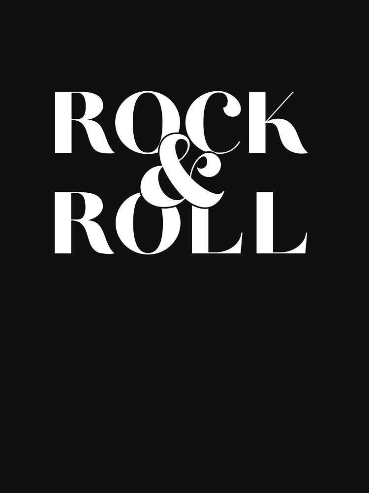 Rock And Roll Slogan Shirt