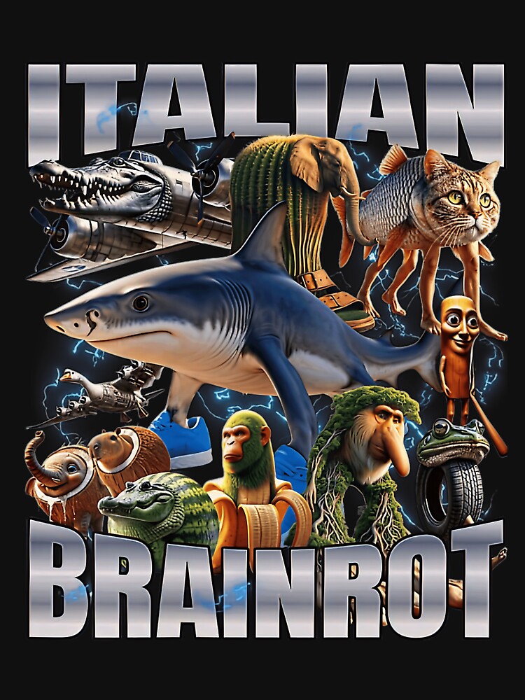 Italian Brain Tralalero Tralala For Gen Z & Gen Alpha Weird Absurd Shirt