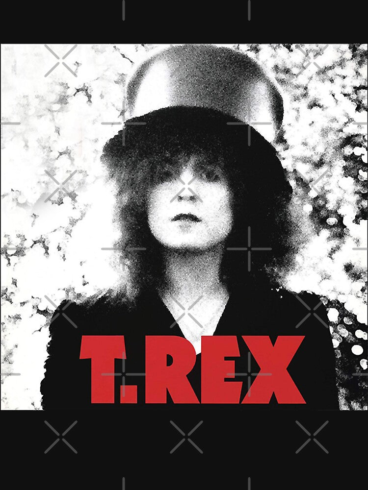 Marc Bolan Portrait Rock Official Mens Unisex T Rex Band Shirt