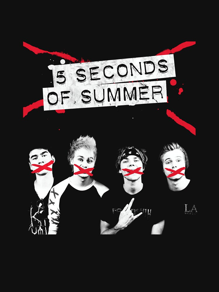 5SOS Crossed Lines Portrait Design Shirt