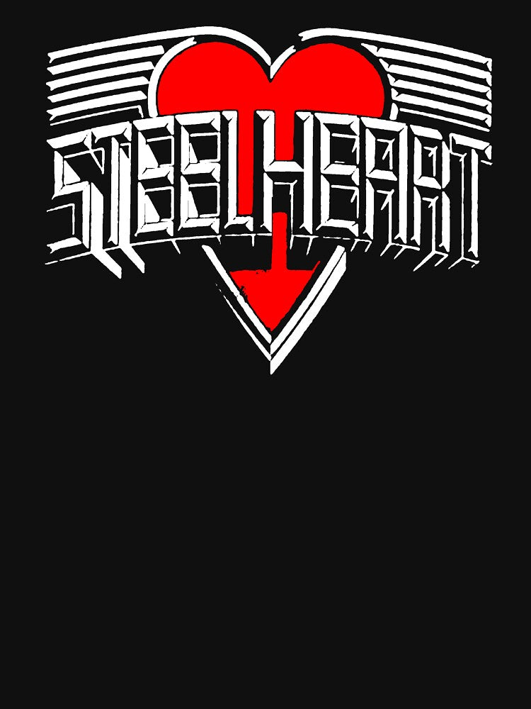 Red Typography Love Hair Metal Band Shirt