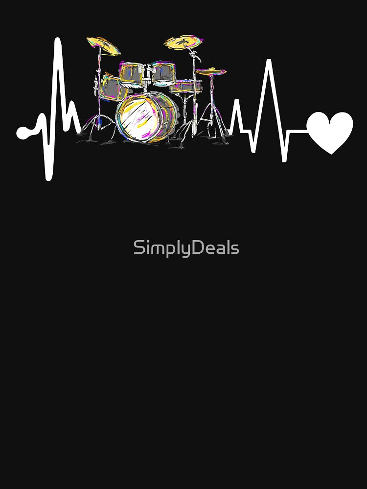 Drummer Heartbeat For Drummers & Percussionists Shirt