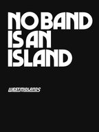 No Band Is An Island - West Midlands - John Donne White Logo Shirt
