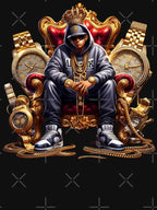 Hip-Hop Style Urban Throne Shirt