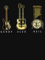 Rush Instruments Tribute Geddy Lee Alex Lifeson & Neil Peart Shirt