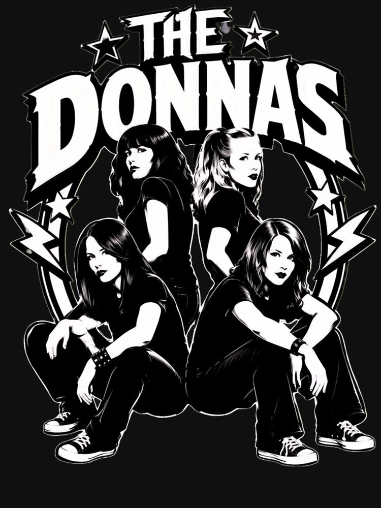 The Donnas Punk Rock All Female Band Lightning Stars Art Shirt
