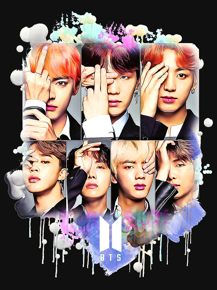 BTS All Together Colorful Art Shirt