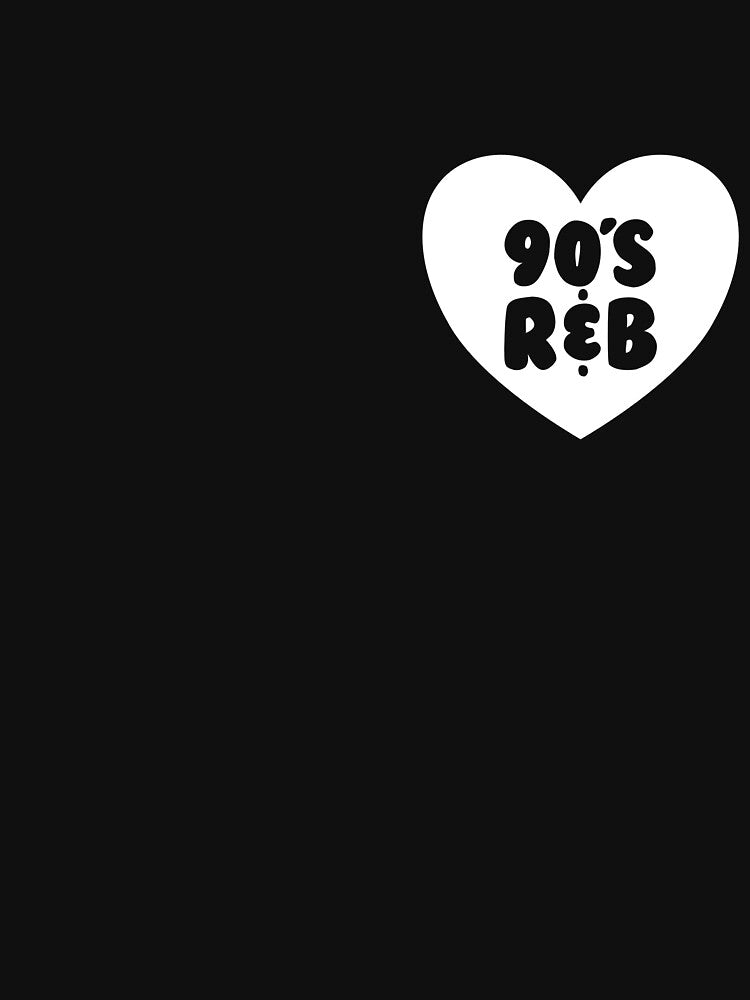 Love 90's R&B Red Heart Vintage Music Love 90's R&B Gear Shirt