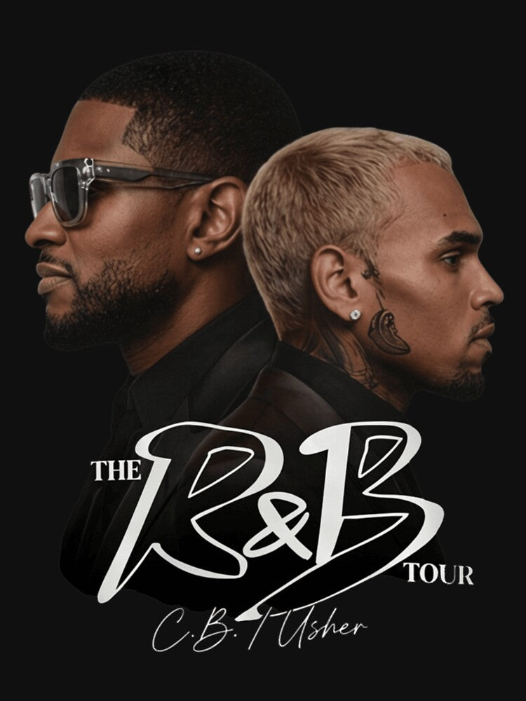 Chris Brown Usher R&B Tour Portrait Design Shirt