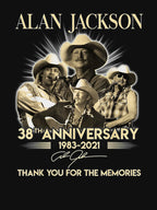 38th Anniversary Alan Art Jackson Limited Design For Men And Women Shirt